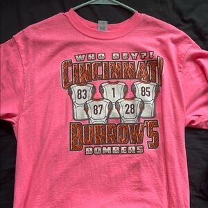 Pink Cincinnati Bombers Graphic T-Shirt
